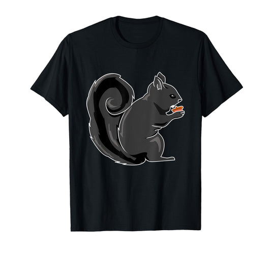 Black Squirrel Animal Nuts T-Shirt