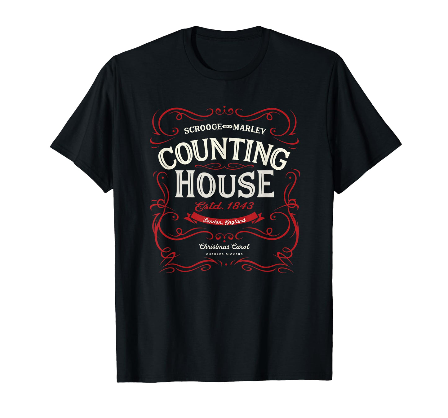 Christmas Carol, Scrooge & Marley, Holiday Design, Tradition T-Shirt