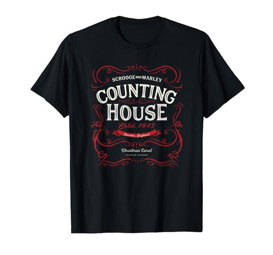 Christmas Carol, Scrooge & Marley, Holiday Design, Tradition T-Shirt