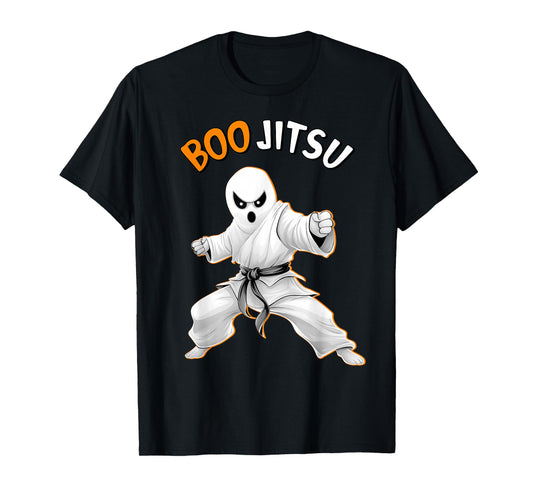 Funny Jiu Jitsu Halloween Ghost Boo Jitsu Martial Art T-Shirt