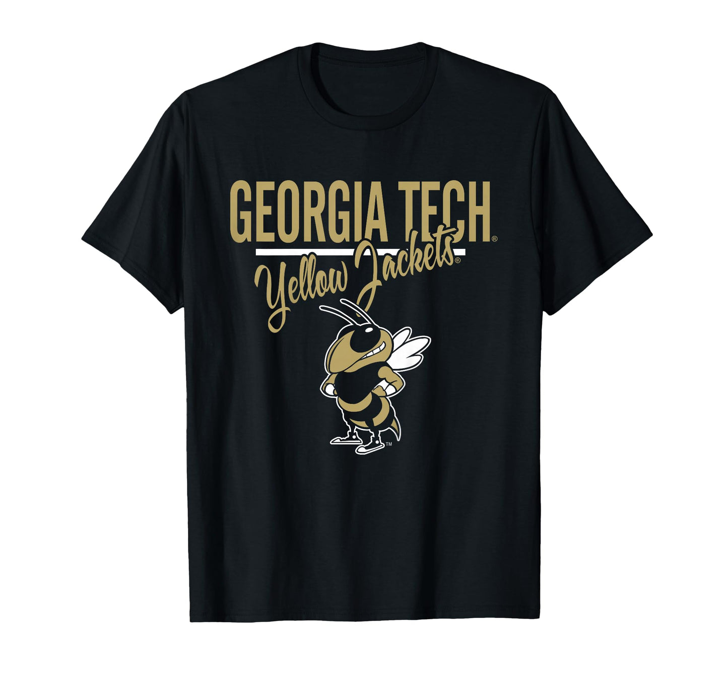 Kids Georgia Tech Yellow Jackets Kid's Mascot Navy T-Shirt