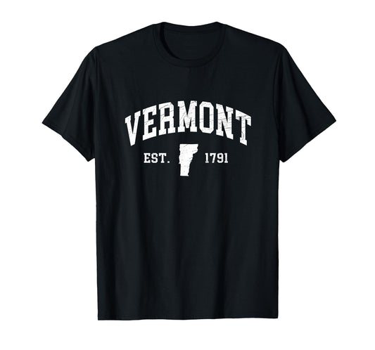 Vermont Est. 1791 - Distressed / Worn Design - Classic T-Shirt