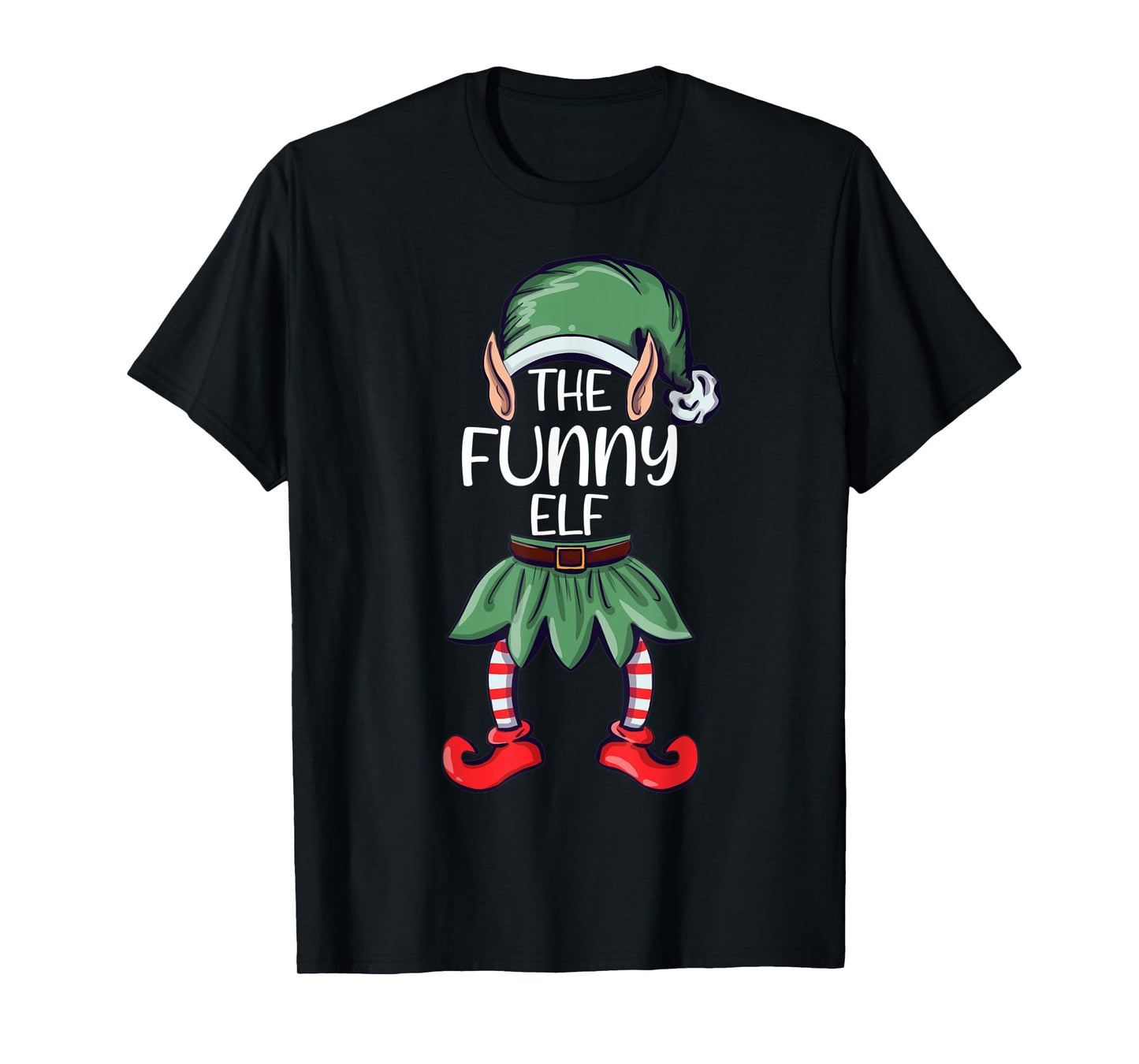 The Funny Elf Christmas Matching Family Group Elf T-Shirt