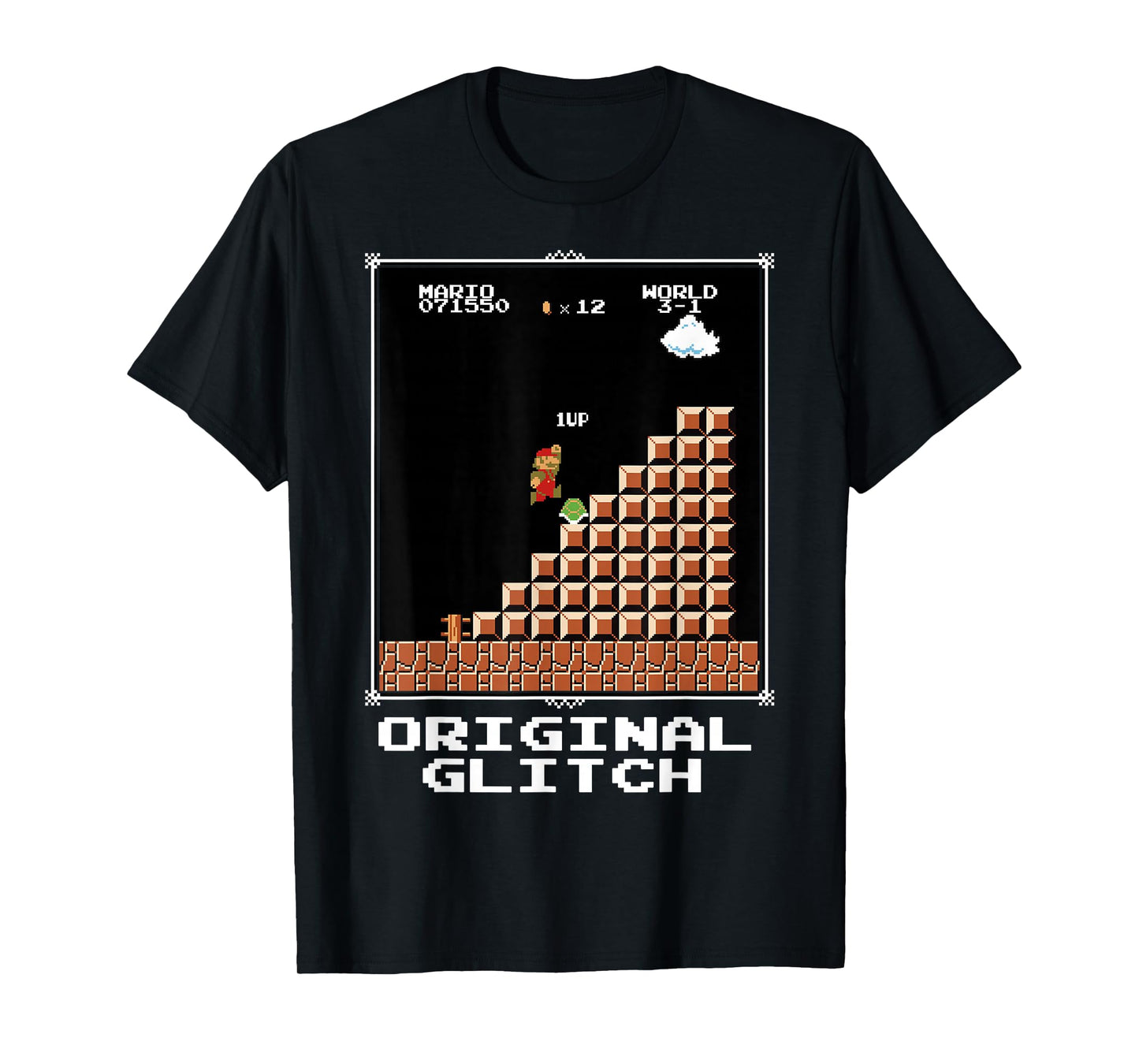 Super Mario Original Glitch Poster T-Shirt