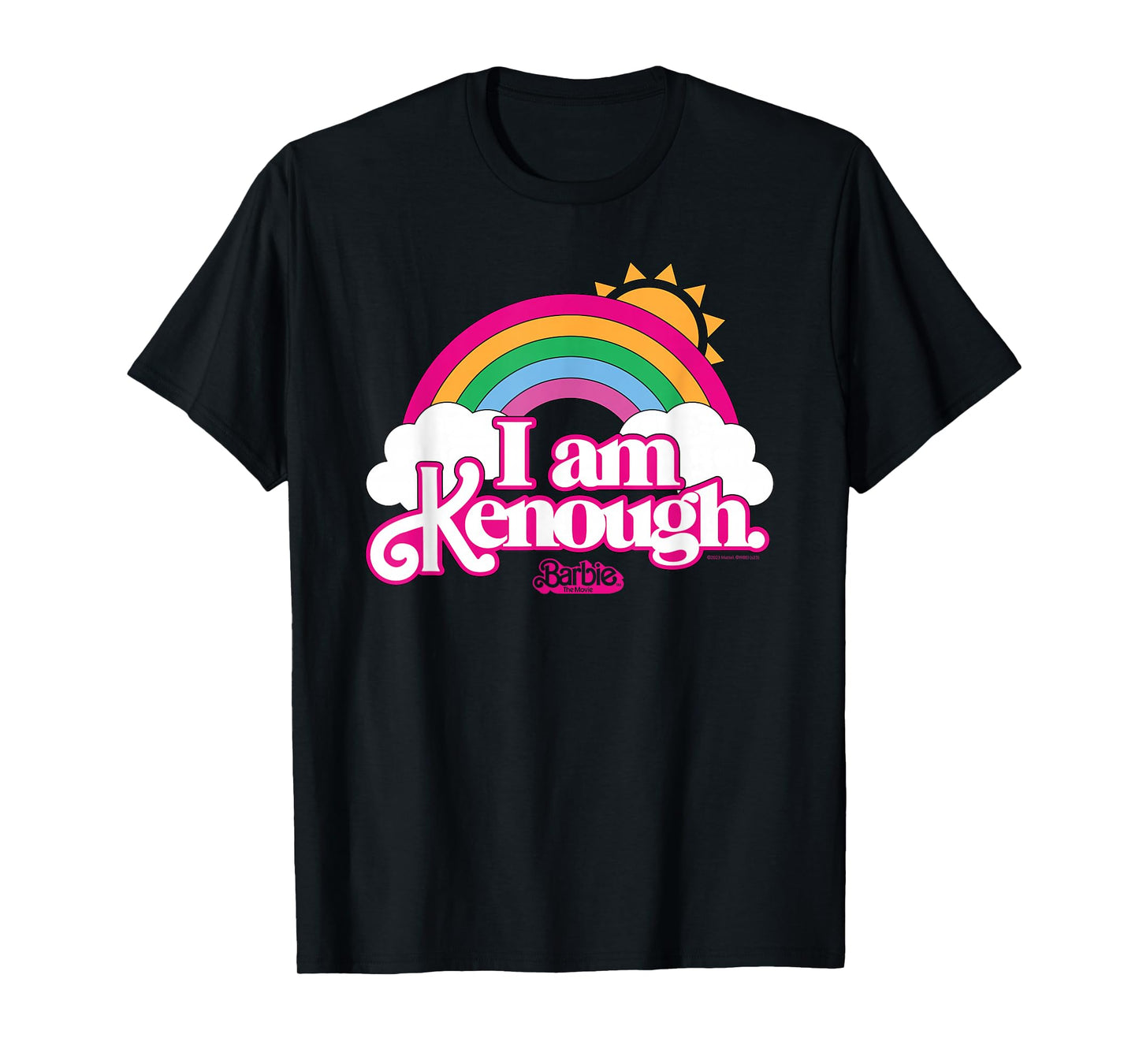 Barbie The Movie - I Am Kenough Rainbow Clouds T-Shirt