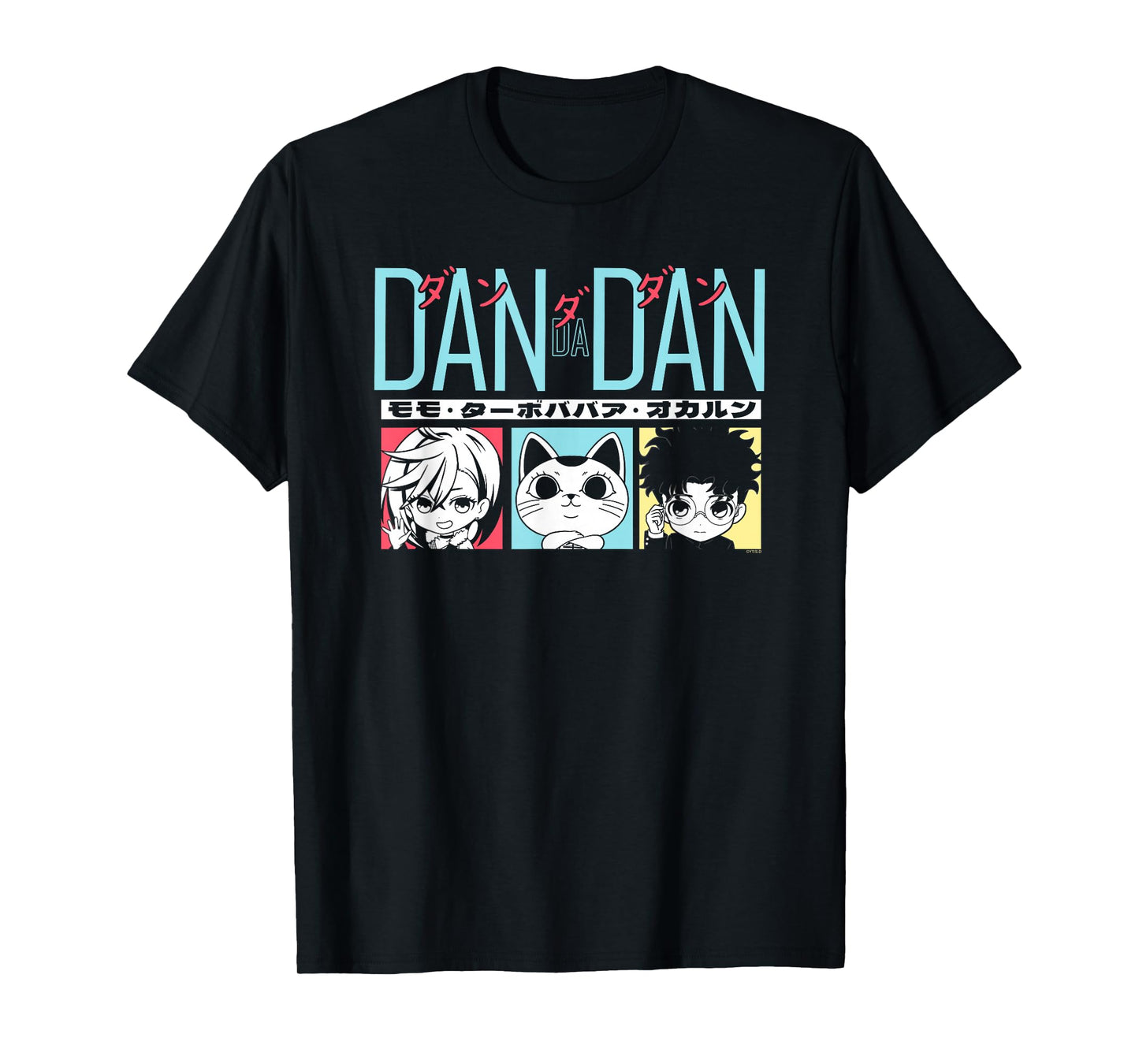 Dan Da Dan Chibi Character Frames Pastel Anime T-Shirt