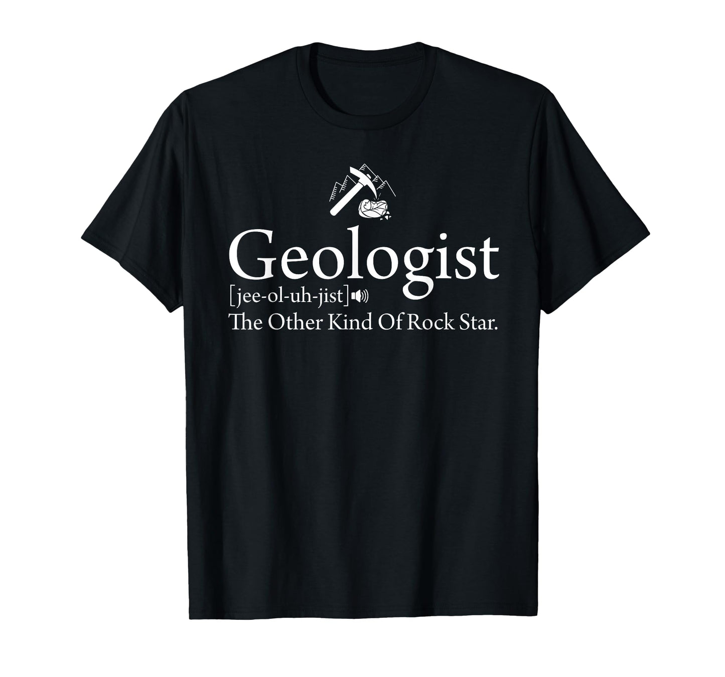 Geologist Definition Tee Funny Rock Star Geology T-Shirt