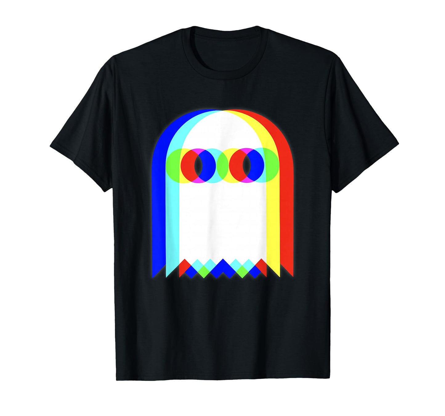 Threadrock Vaporwave Psychedelic Ghost Retro Halloween Techno EDM Unisex Adults Kids T-Shirt