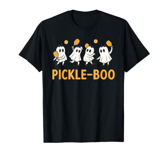 Halloween Pickle-Boo Pickleball Ghosts Pickle Boo Costume T-Shirt