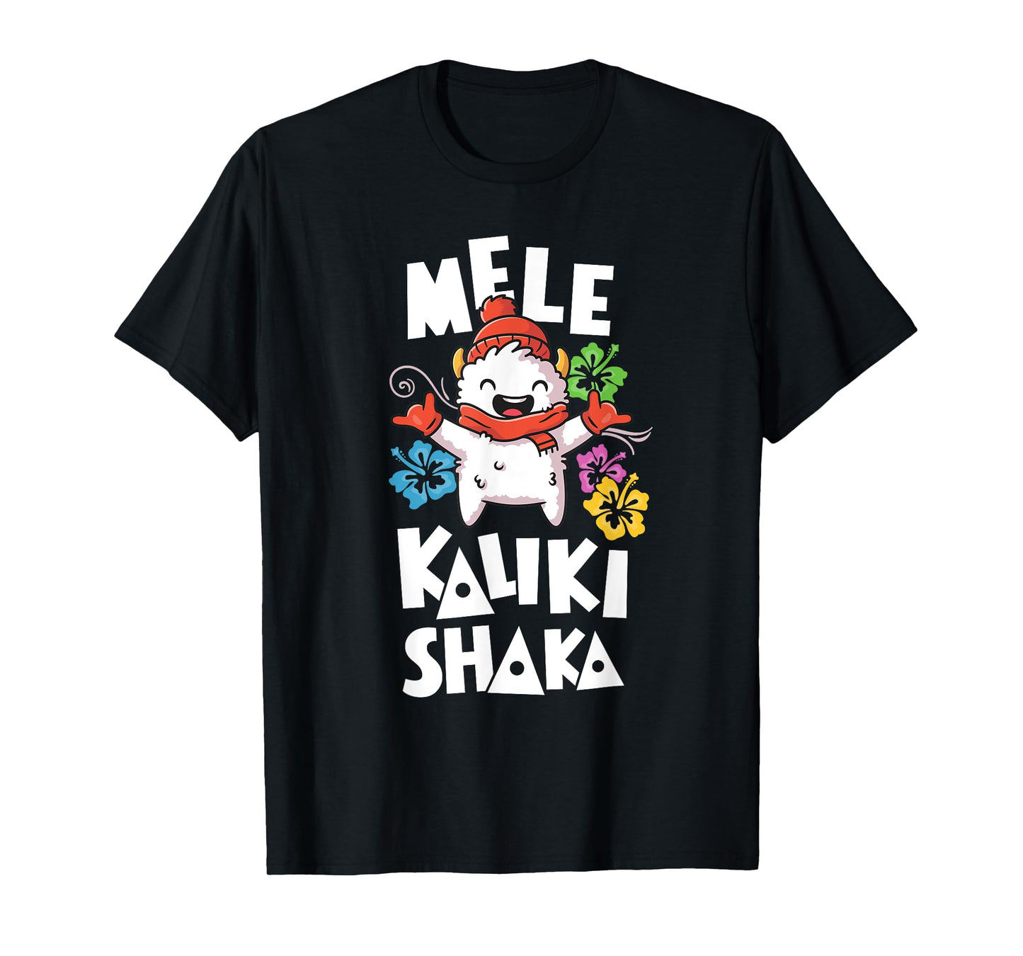 Shaka Women's Mele Kalikimaka Christmas Xmas Hawaiian Shirt T-Shirt