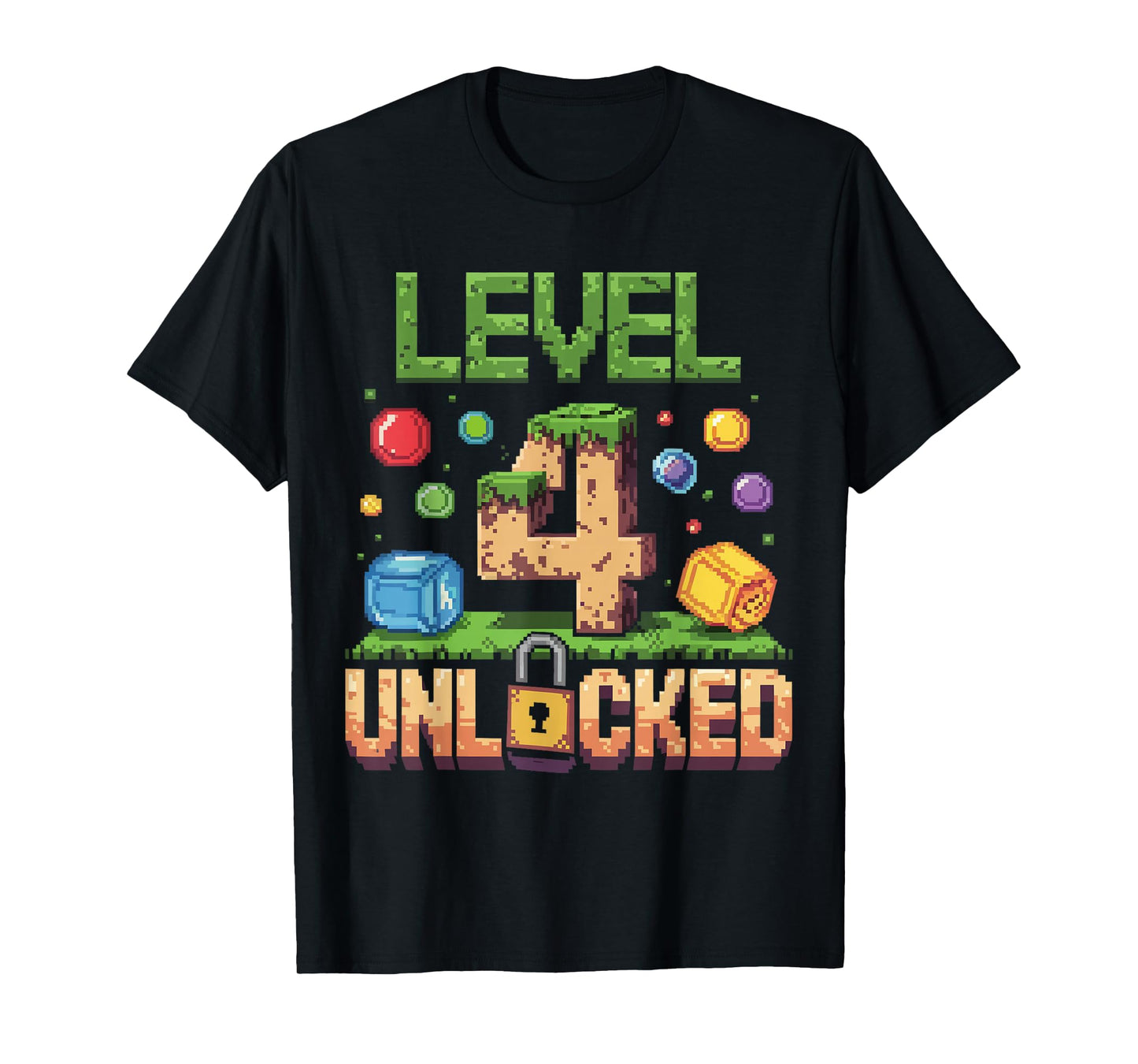 Birthday Children's Shirt Level 4 Unlocked 4 T-Shirt