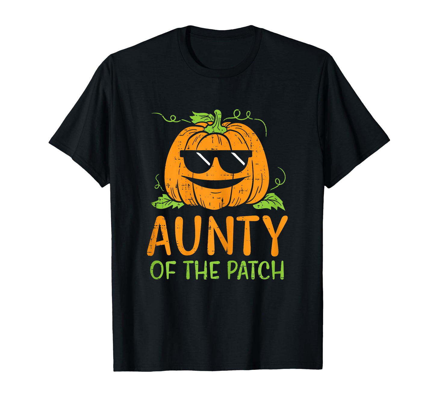 Pumpkin Aunty Of Patch Halloween Family Aunt Auntie Women T-Shirt