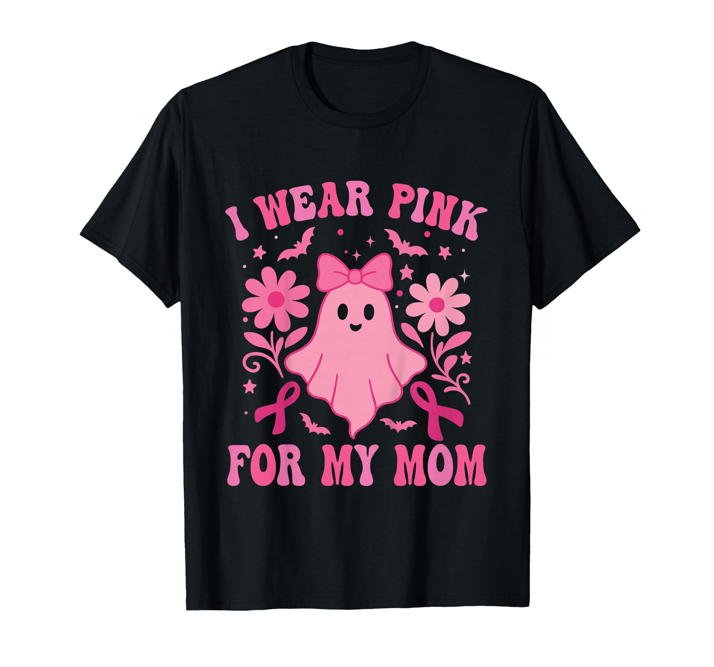 I Wear Pink for My Mom Toddler Breast Cancer Awareness Mom T-Shirt