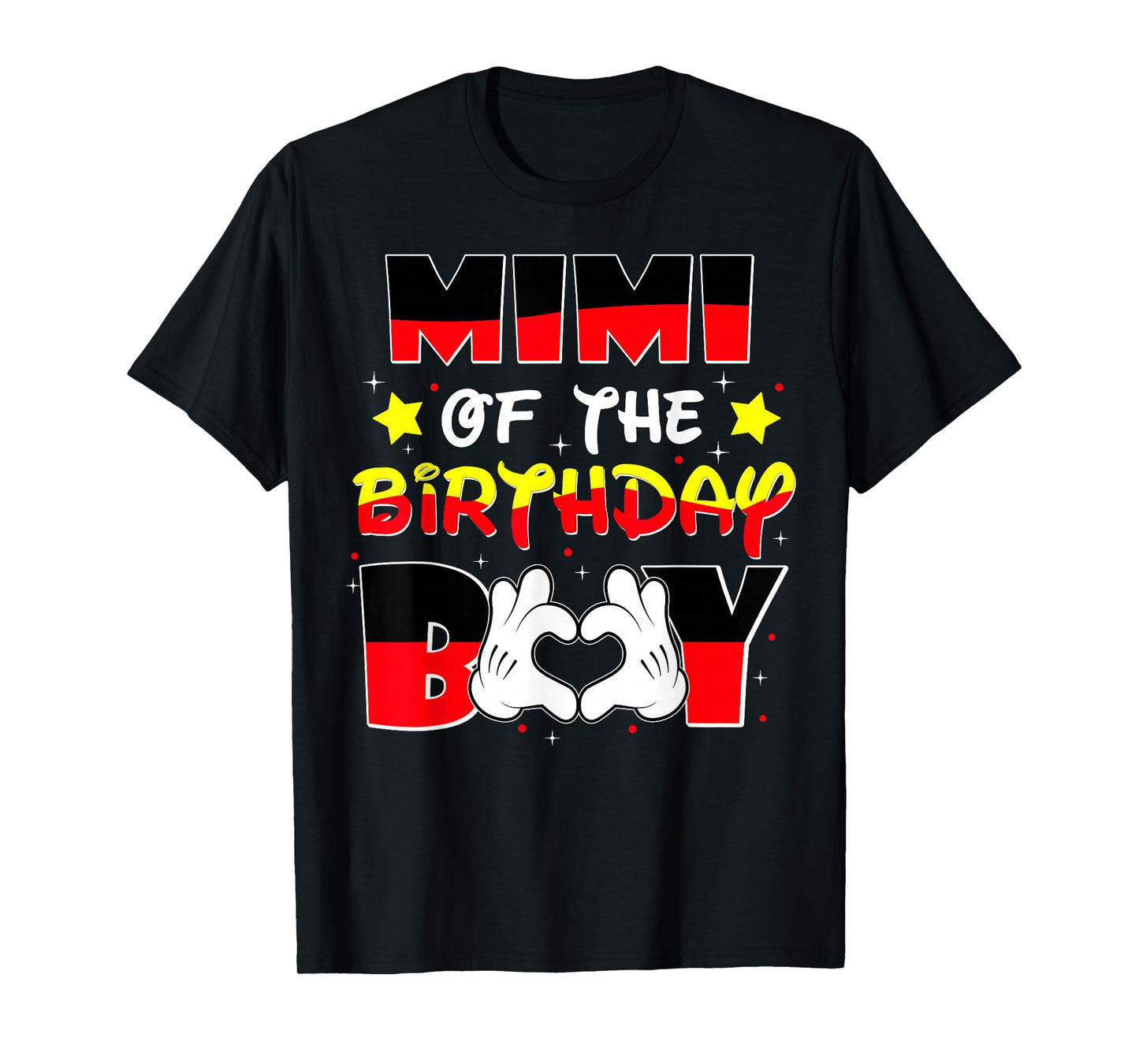 Mimi of The Birthday Boy Shirt Matching Grandma Grandson Fun T-Shirt