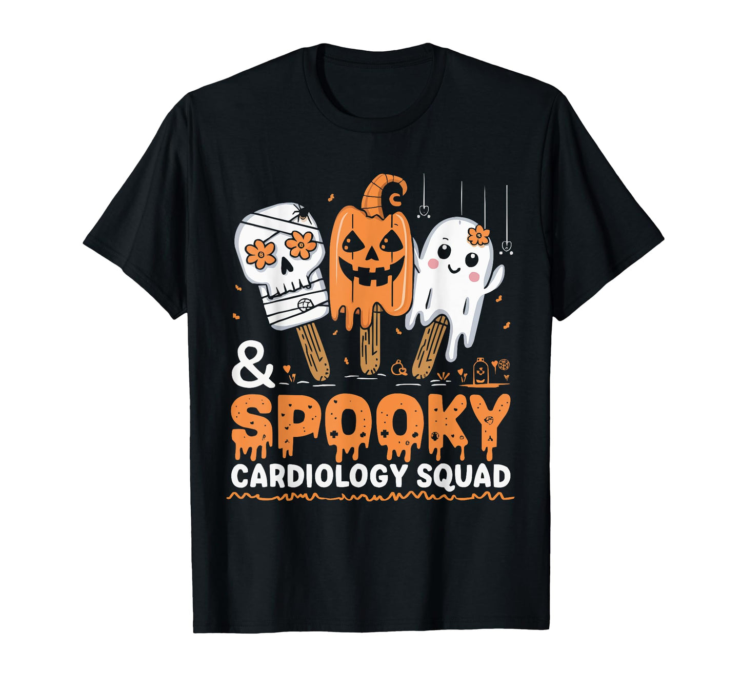 Cardiology Nurse Halloween Spooky Nursing Trick Or Treat T-Shirt