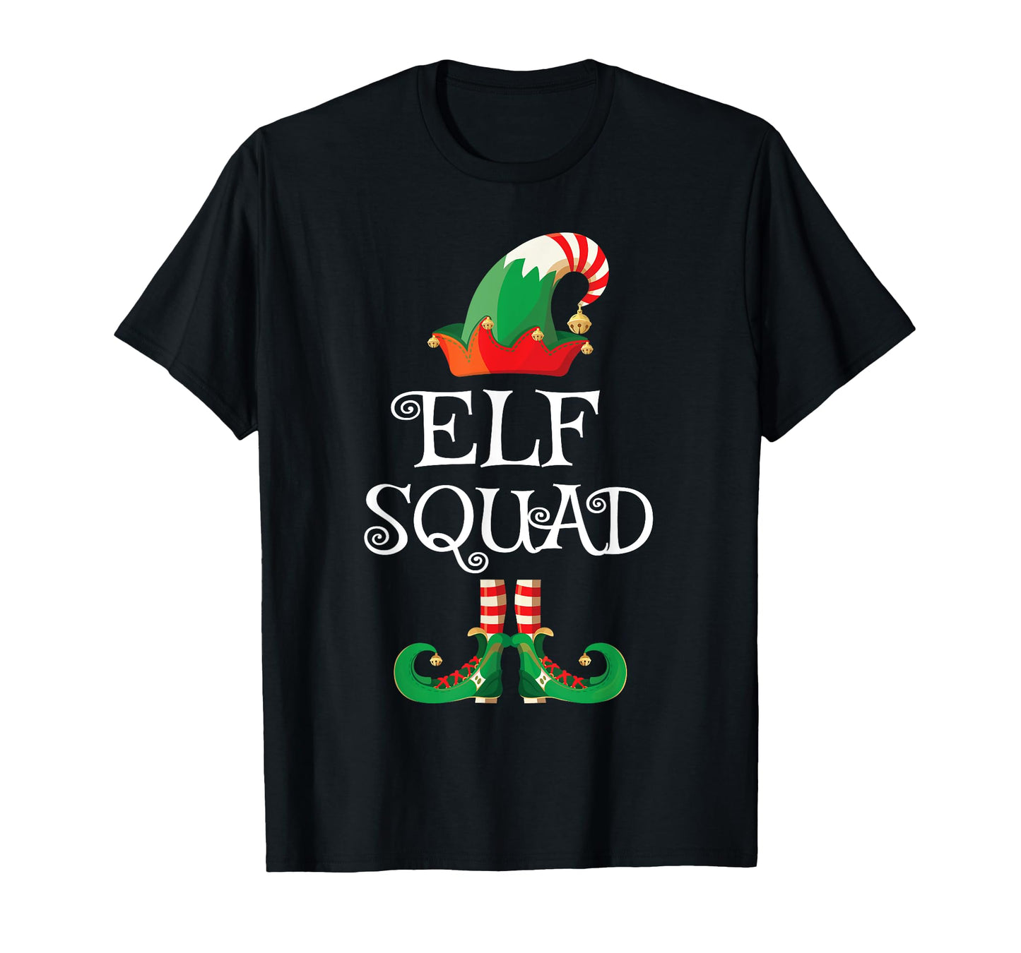 Elf Squad Shirt Funny Family Matching Christmas T-Shirt