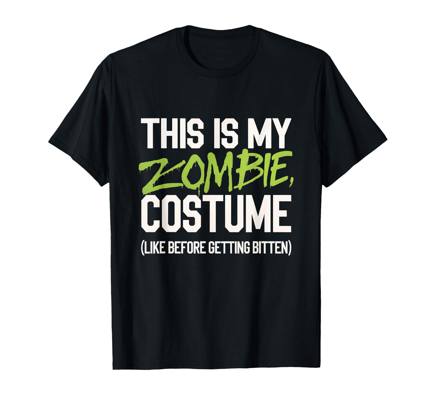This Is My Zombie Costume Zombie Halloween Costume T-Shirt