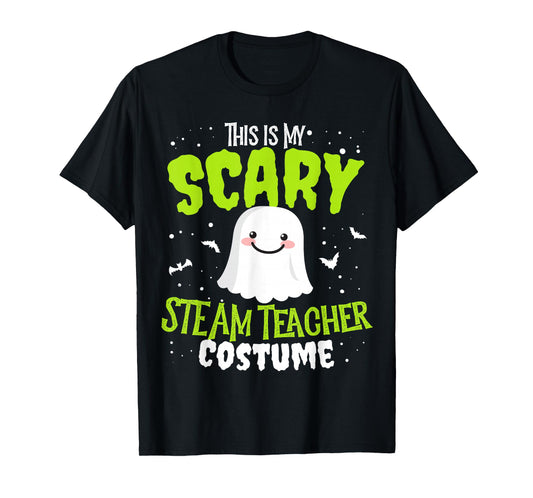 Funny Halloween This is my Scary STEaM Teacher Custome Men Women Kids T-Shirt