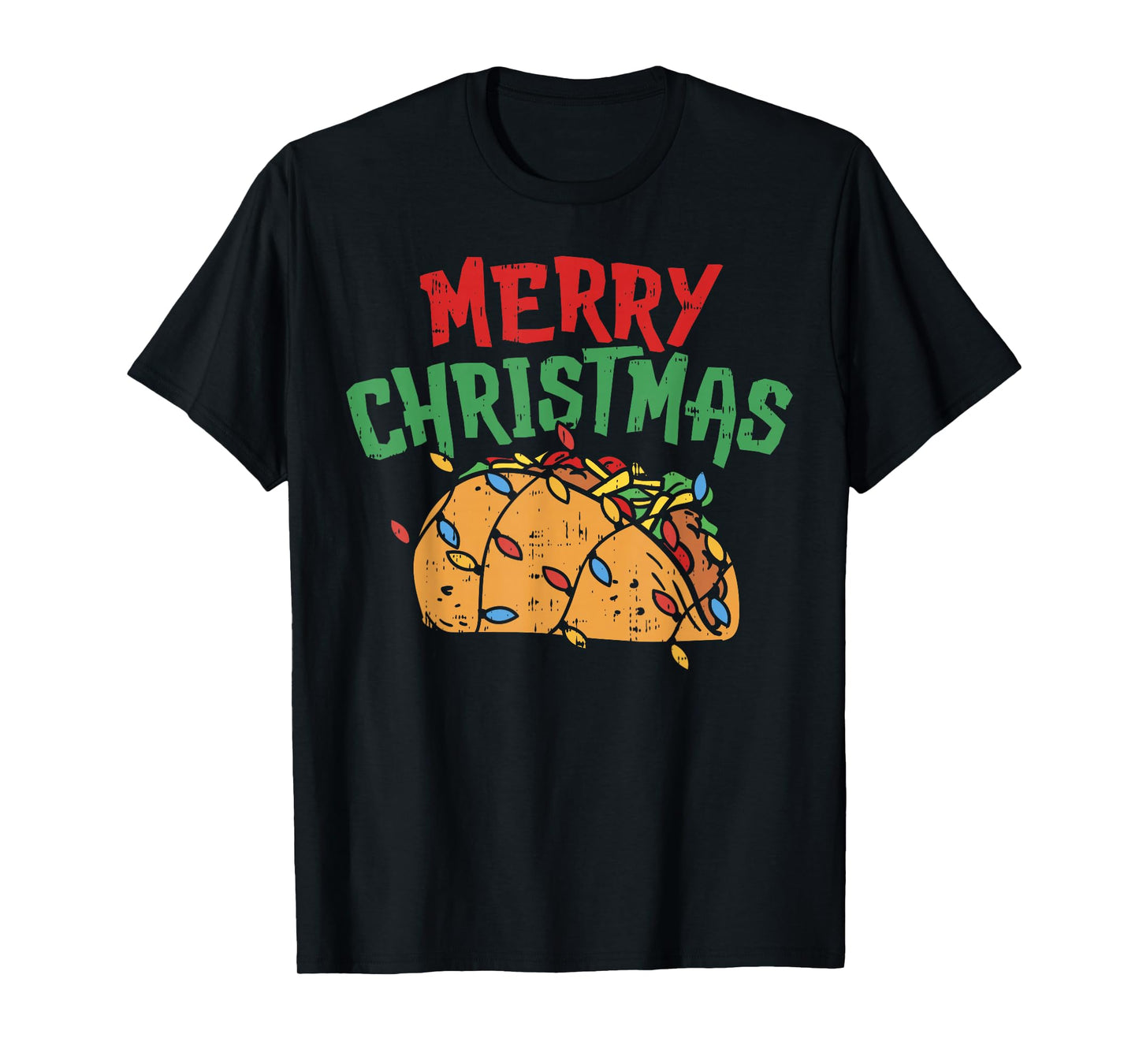 Merry Christmas Taco Shirt Mexican Lover Foodie GIft T-Shirt