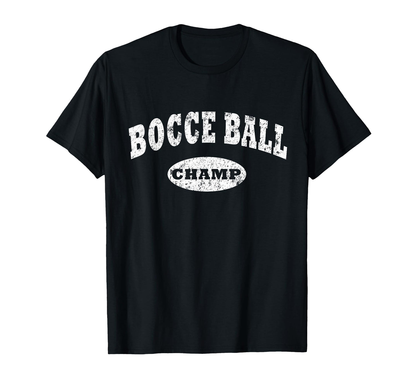 Bocce Ball Shirt. Bocce Ball Champ Shirt Distressed Italian T-Shirt