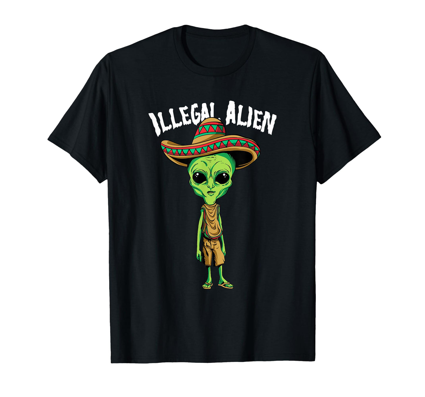 Funny Mexico Spanish UFO Illegal Alien T-Shirt