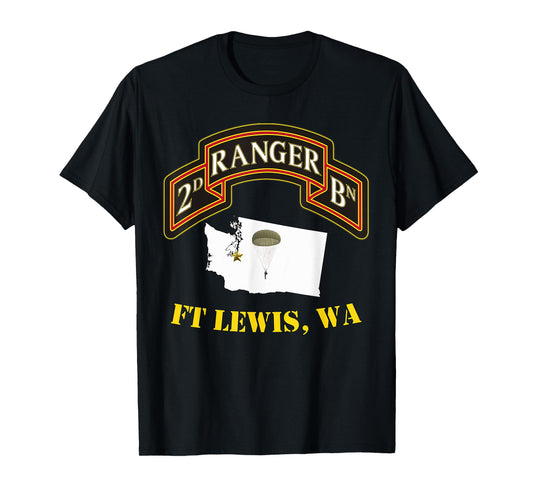 75th Rangers - Ft Lewis, WA 2nd Bn Ranger Unit Vets T-shirt T-Shirt
