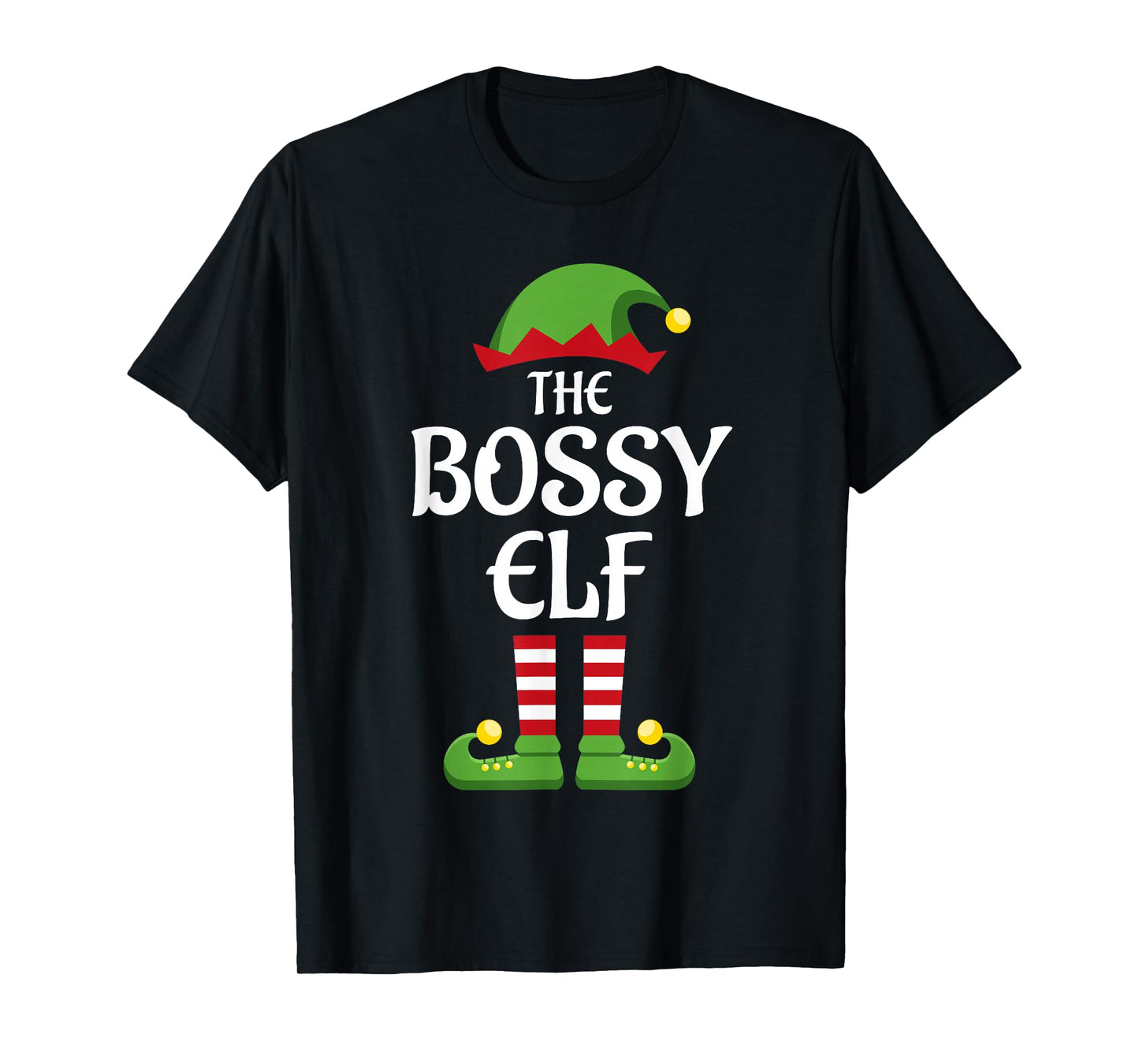 Bossy Elf Family Matching Group Christmas T-Shirt
