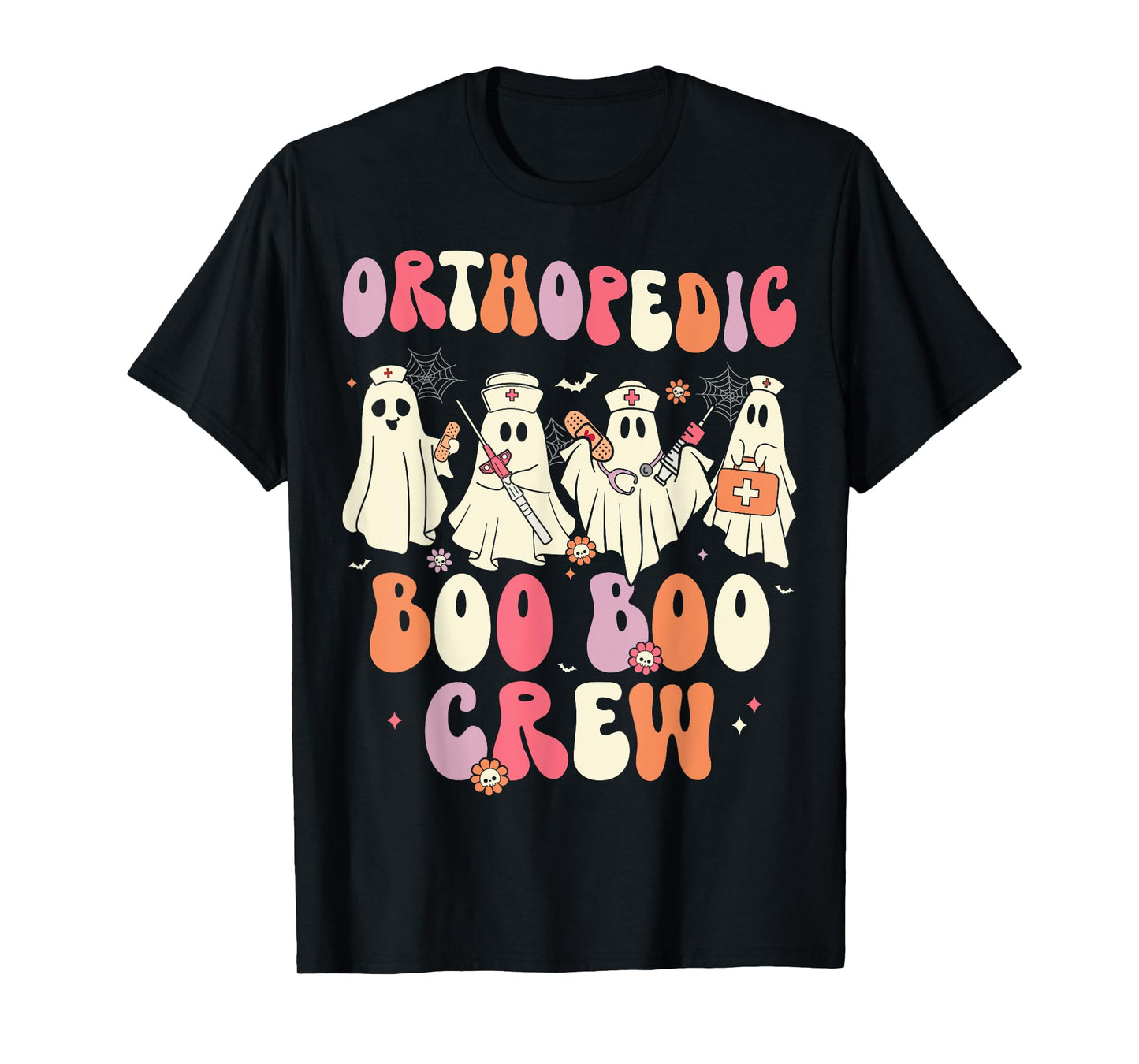 Orthopedic Boo Crew Funny Ortho Nursing Halloween T-Shirt