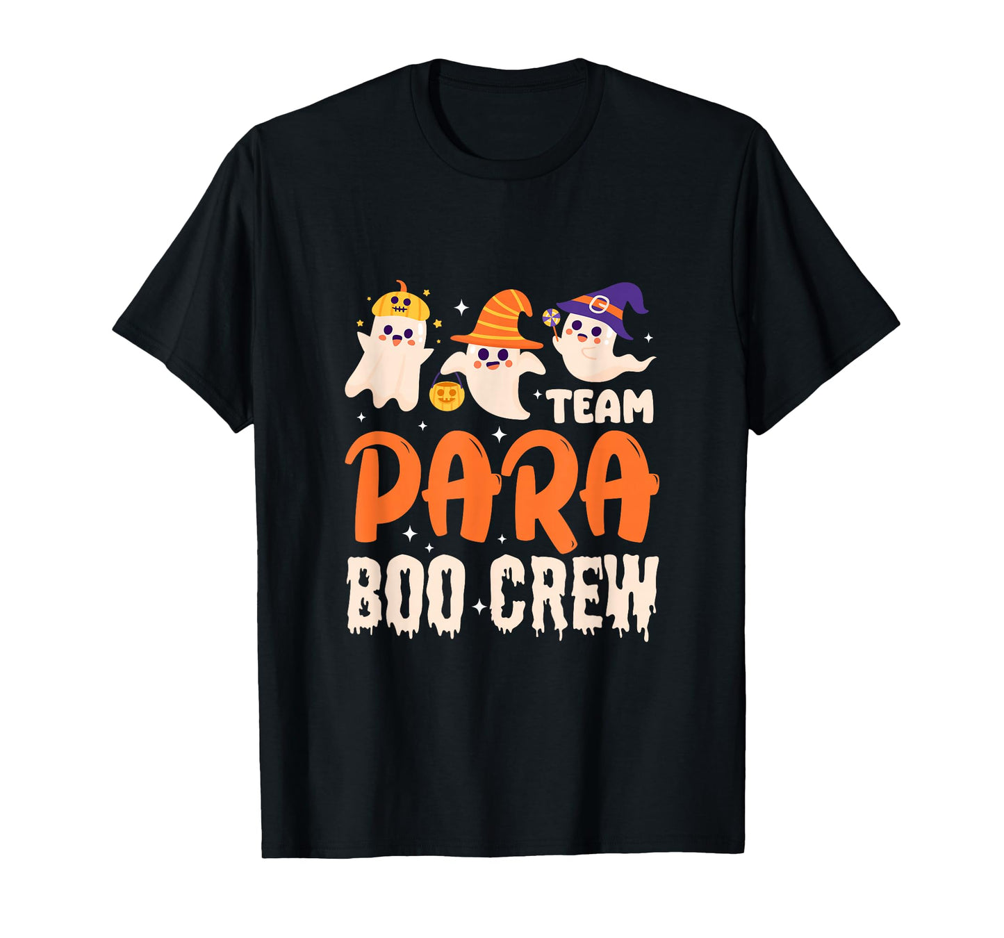 Team Para Boo Crew Paraprofessional Ghost Halloween T-Shirt