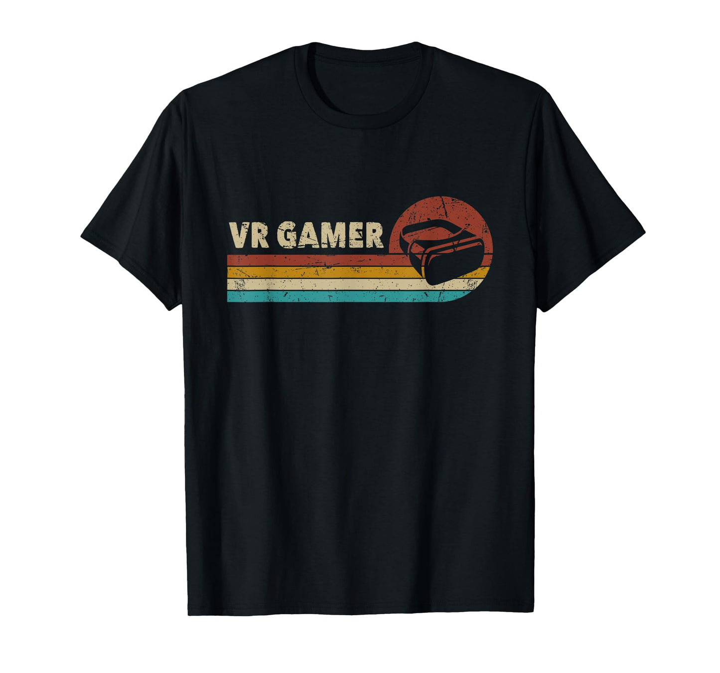 VR Gamer Vintage Video Games For Boys Men Funny Retro Gaming T-Shirt