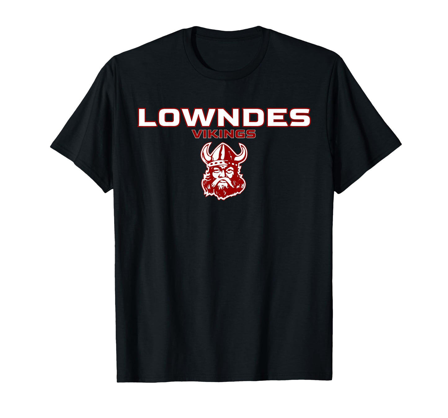 Lowndes High School Vikings Stacked T-Shirt