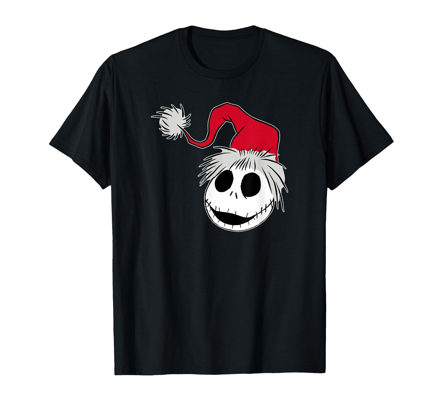 Disney The Nightmare Before Christmas Jack Santa Hat T-Shirt