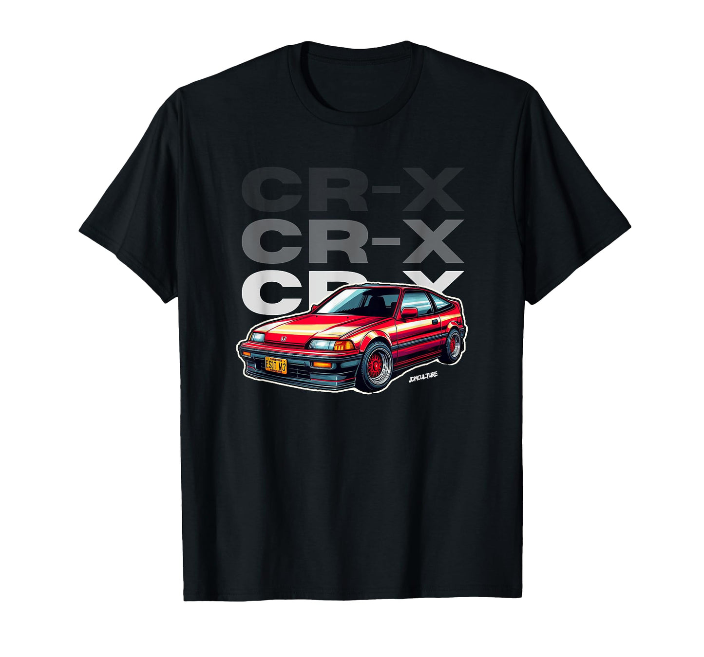 Jdm Euro Car Scene CR-X Hatch DOHC b16 Tuning Drift Import T-Shirt