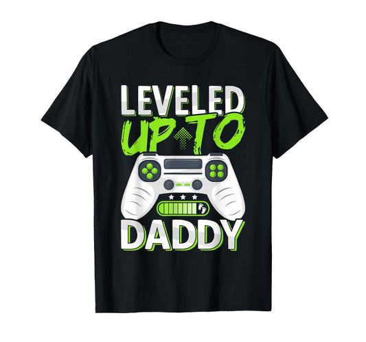 Leveled Up To Daddy | Future Dad Soon To Be Daddy Loading T-Shirt