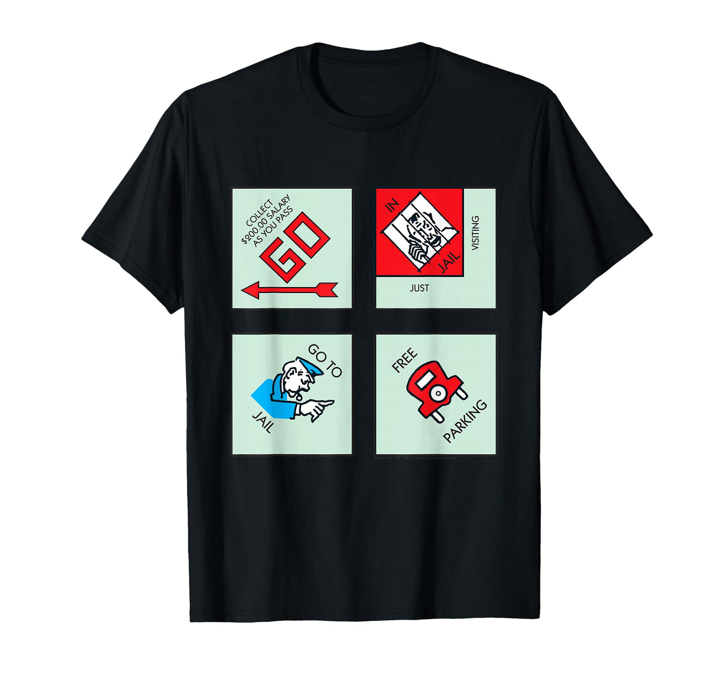 Monopoly Classic Corner Tiles T-Shirt