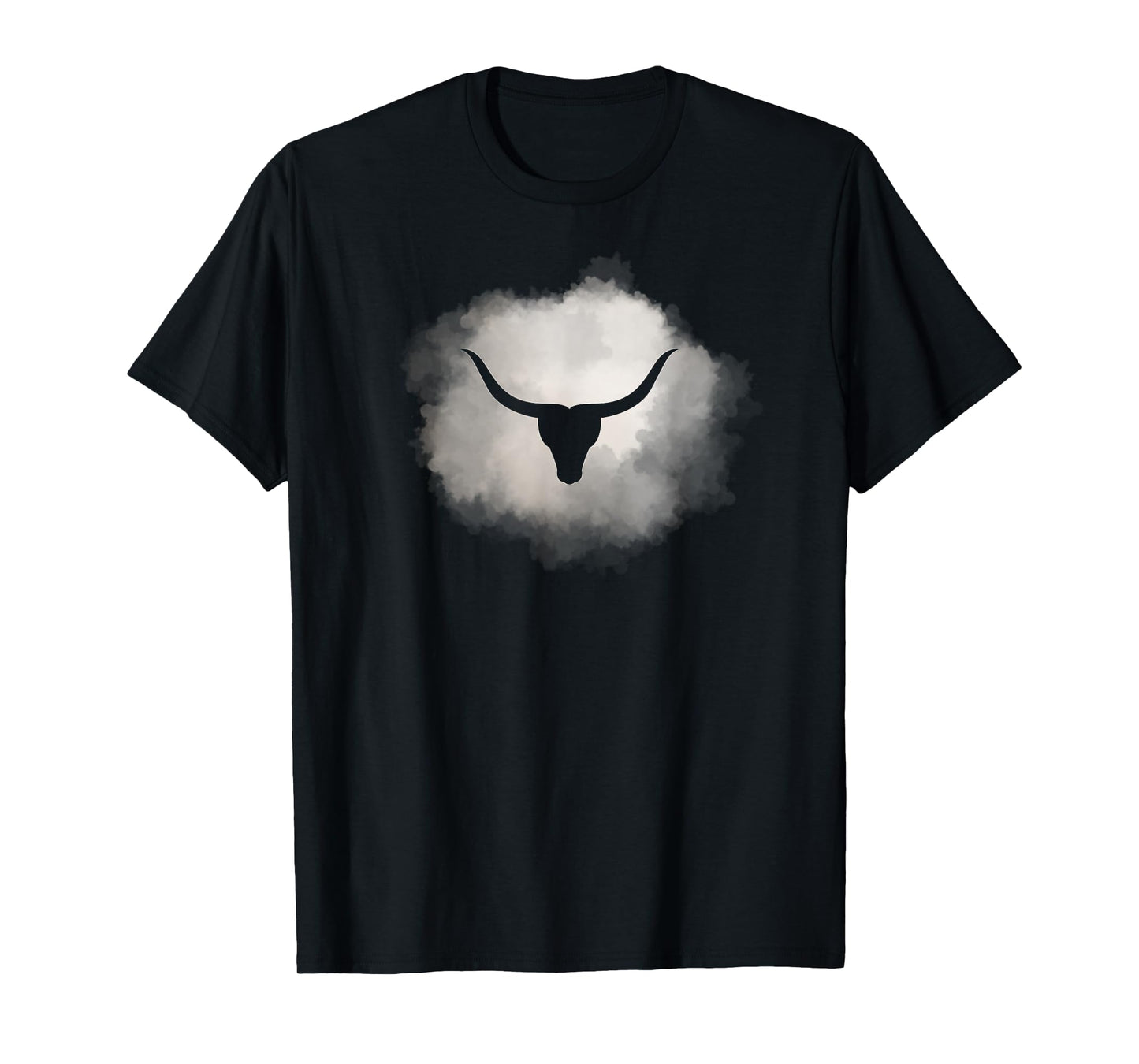Texas USA Longhorn White Cloud Art Design, Austin Pride T-Shirt