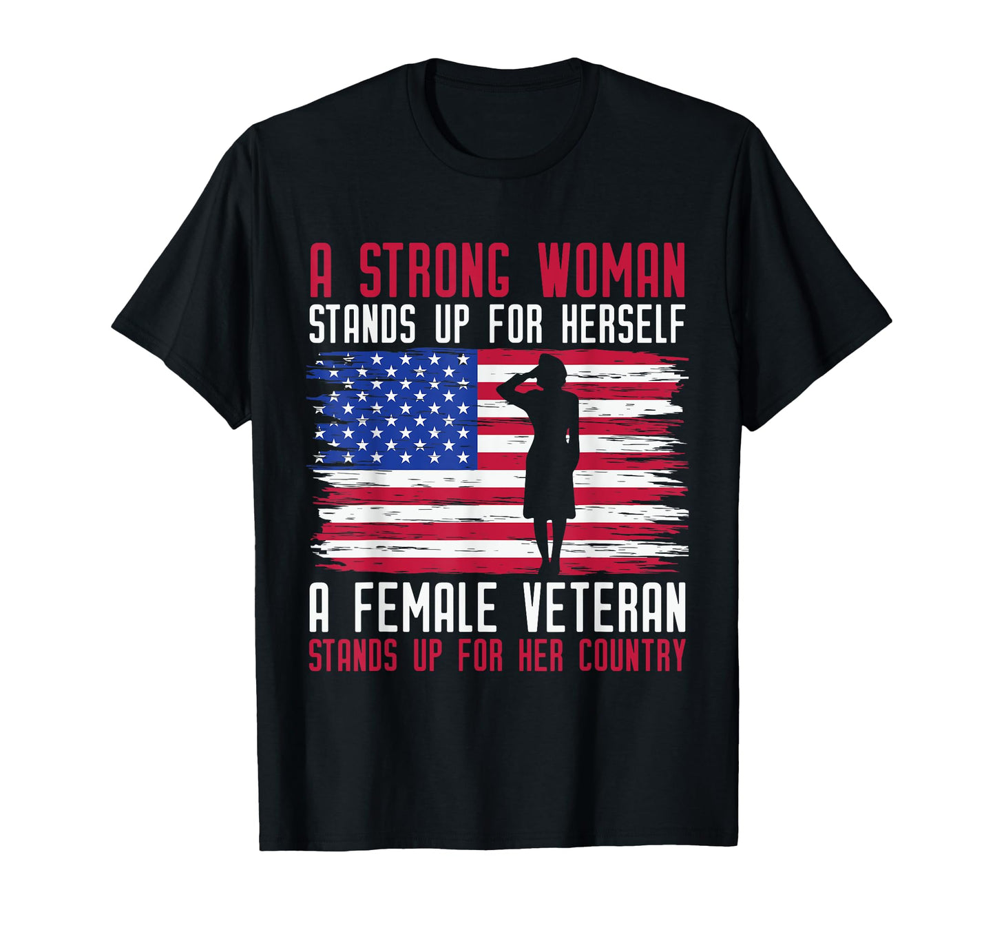 Female Veteran USA T-Shirt