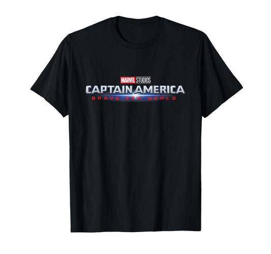 Marvel Studios Captain America: Brave New World Movie Logo T-Shirt