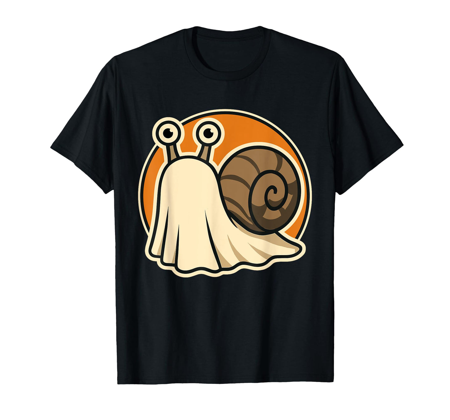 Funny Snail in Ghost Costume for Kids, Boys, Girls Halloween T-Shirt