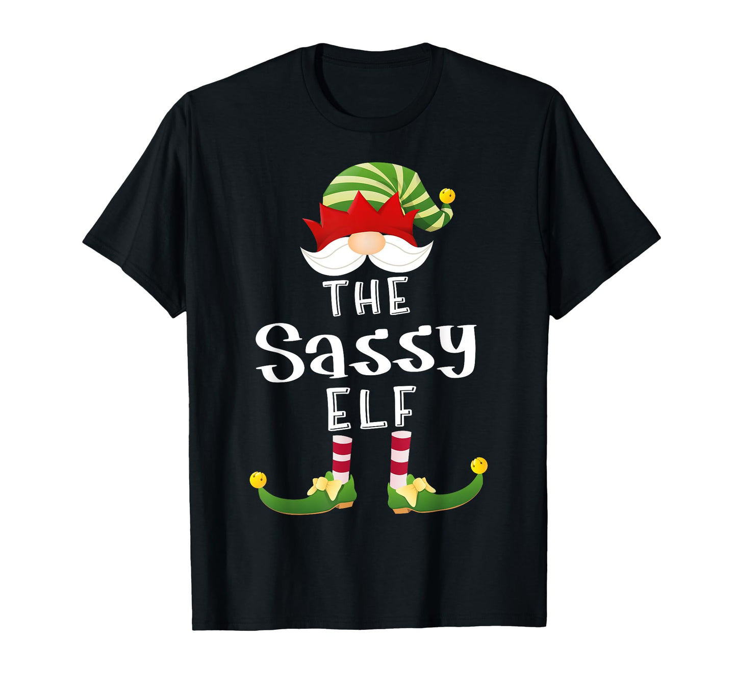 Sassy Elf Group Christmas Funny Pajama Party T-Shirt