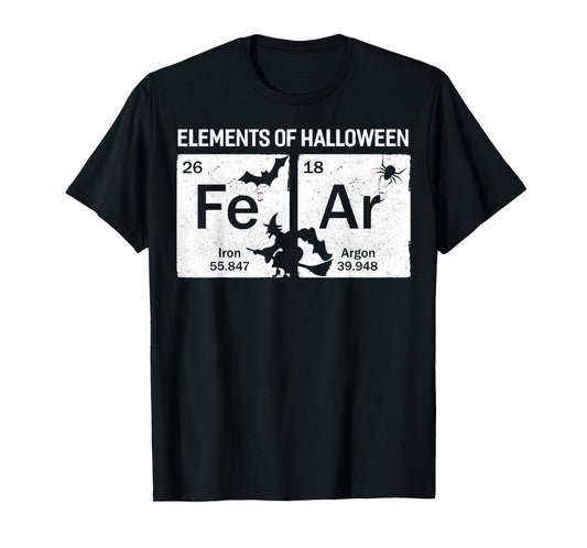 Fe Ar, Element Of Halloween Science Tee T-Shirt