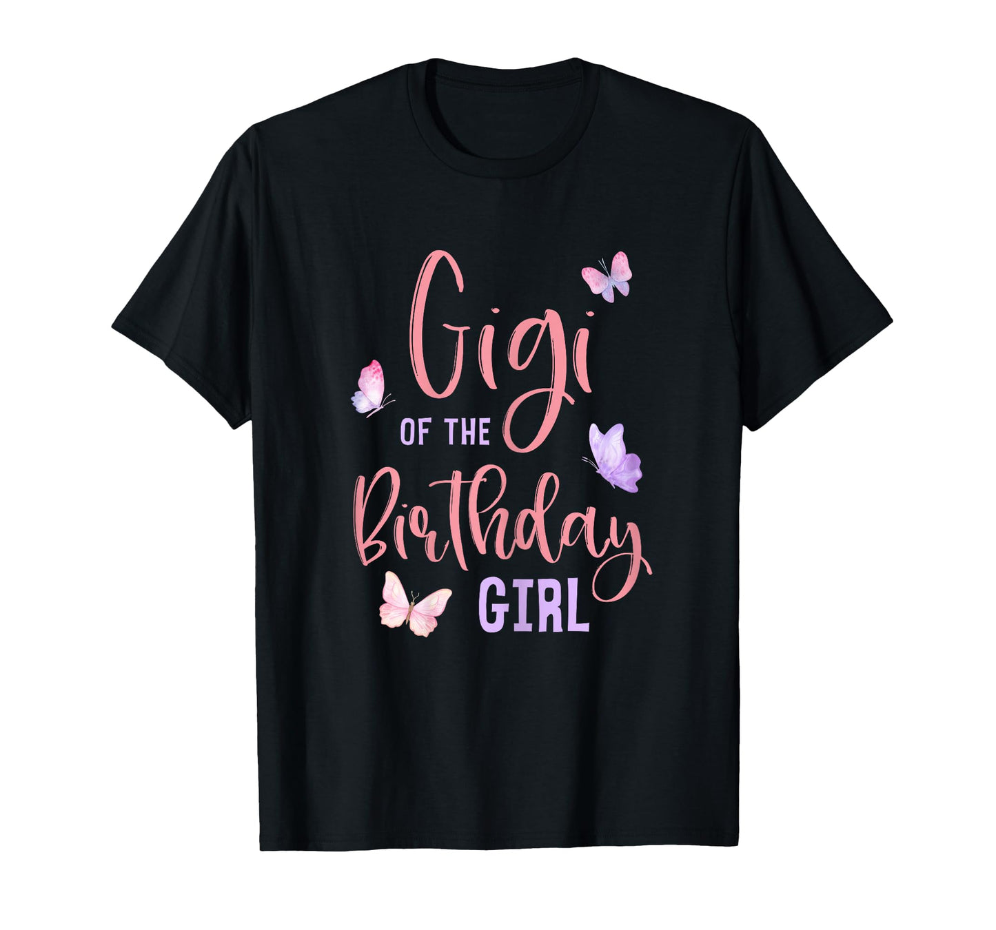 Gigi of The Birthday Girl Butterfly Party Matching Family T-Shirt