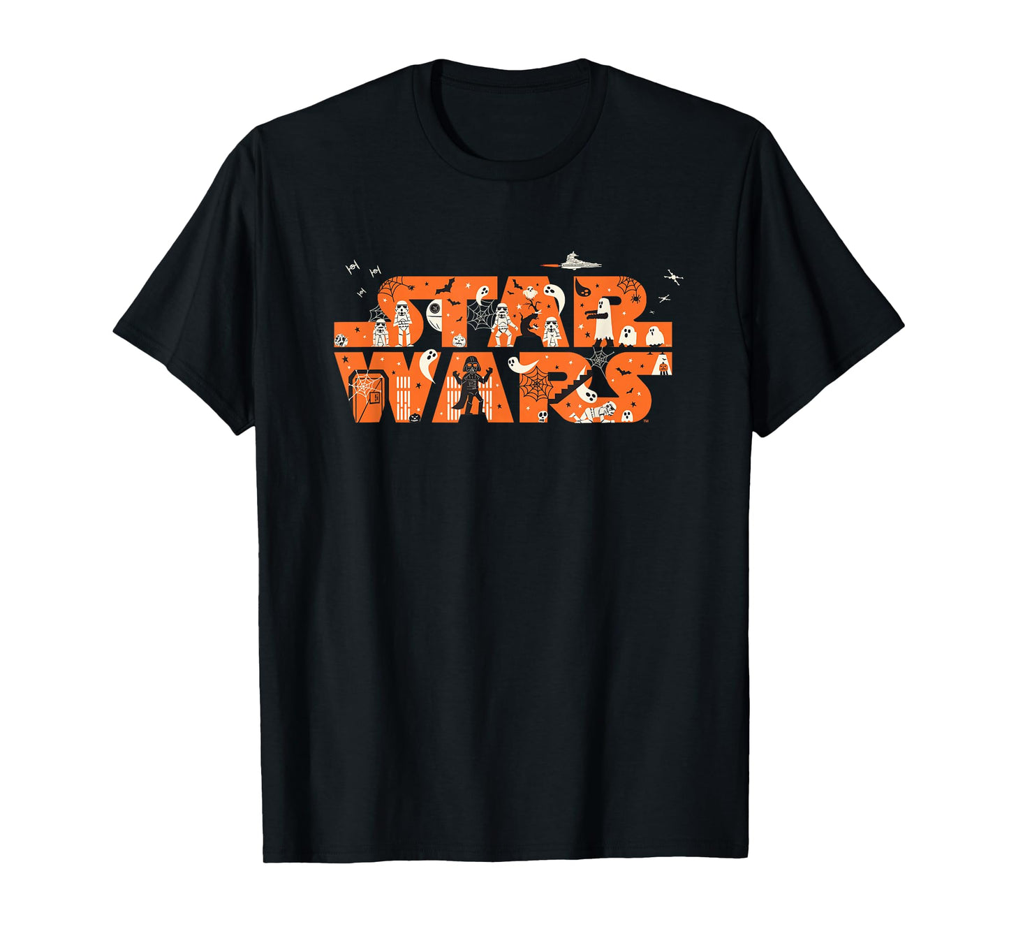 Star Wars Halloween Darth Vader Spooky Empire Movie Logo T-Shirt