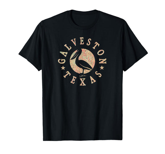 JCombs: Galveston, Texas, Pelican T-Shirt
