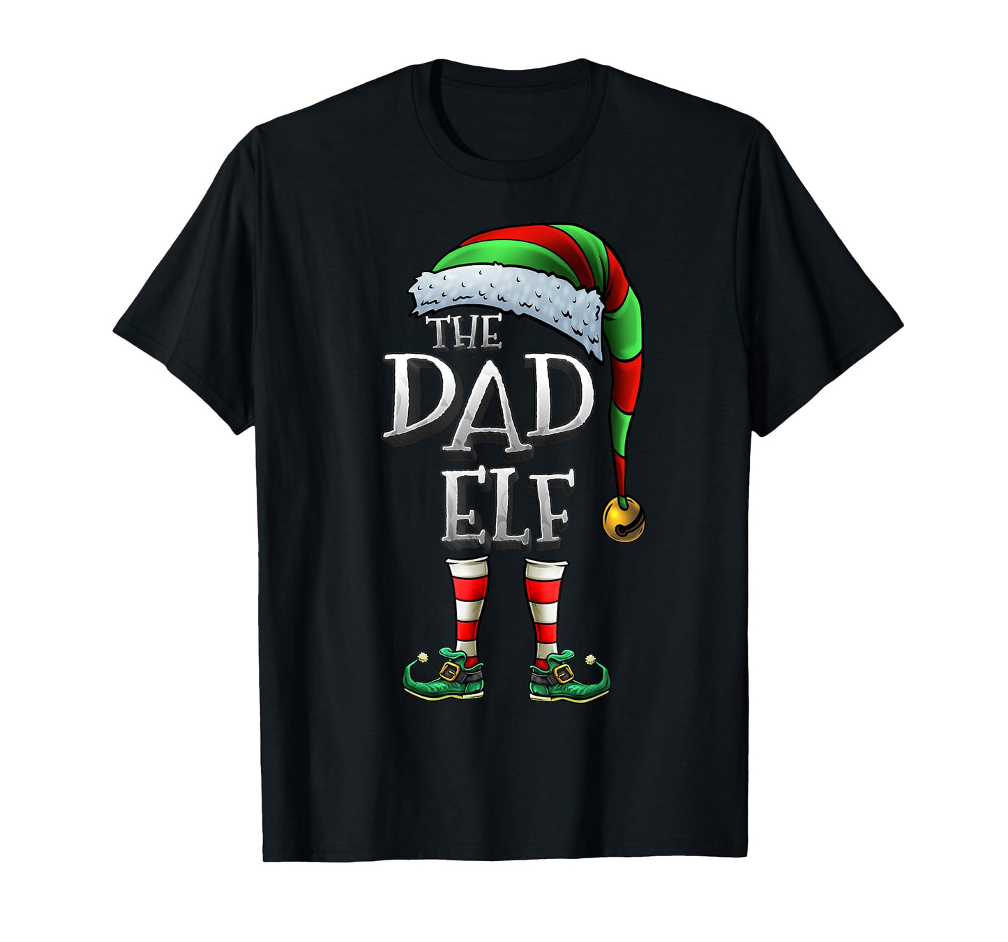 The Dad Elf Shirt Matching Family Dad Christmas Elf T-Shirt