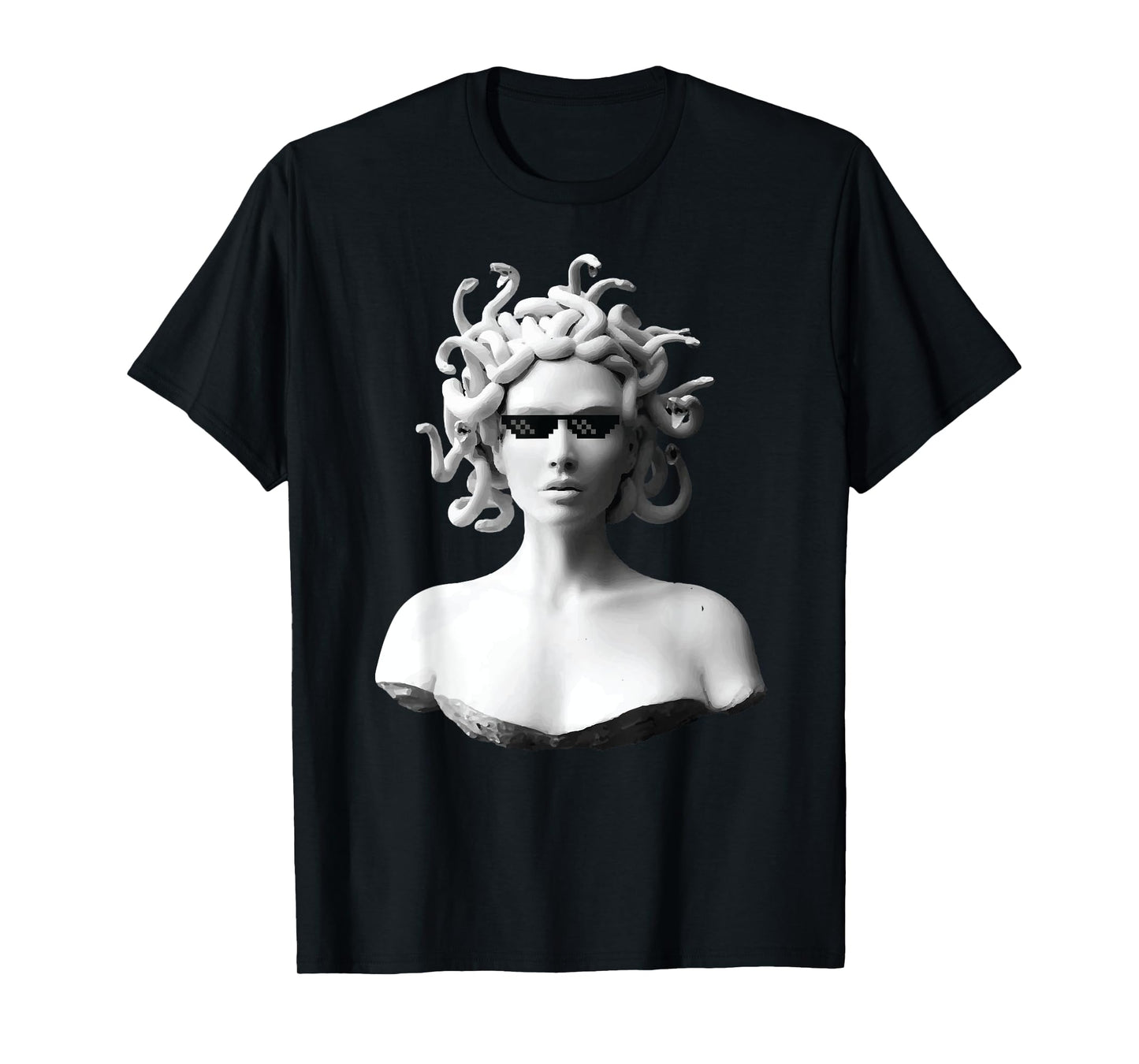 Medusa Head Portrait Greek Mythology Gorgon Monster T Shirt T-Shirt