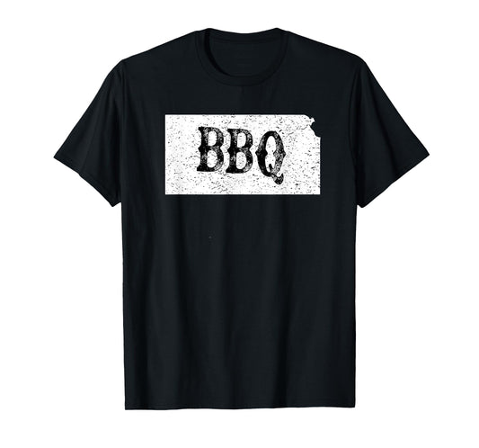 Vintage State of Kansas BBQ T-shirt Barbecue Brisket T-Shirt