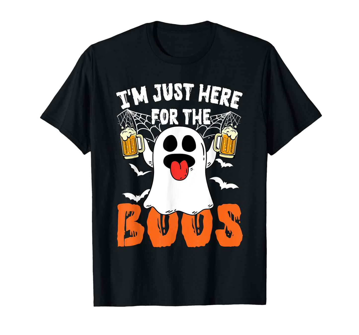 I'm Just Here For The Boos Cute Ghost Halloween Costume T-Shirt