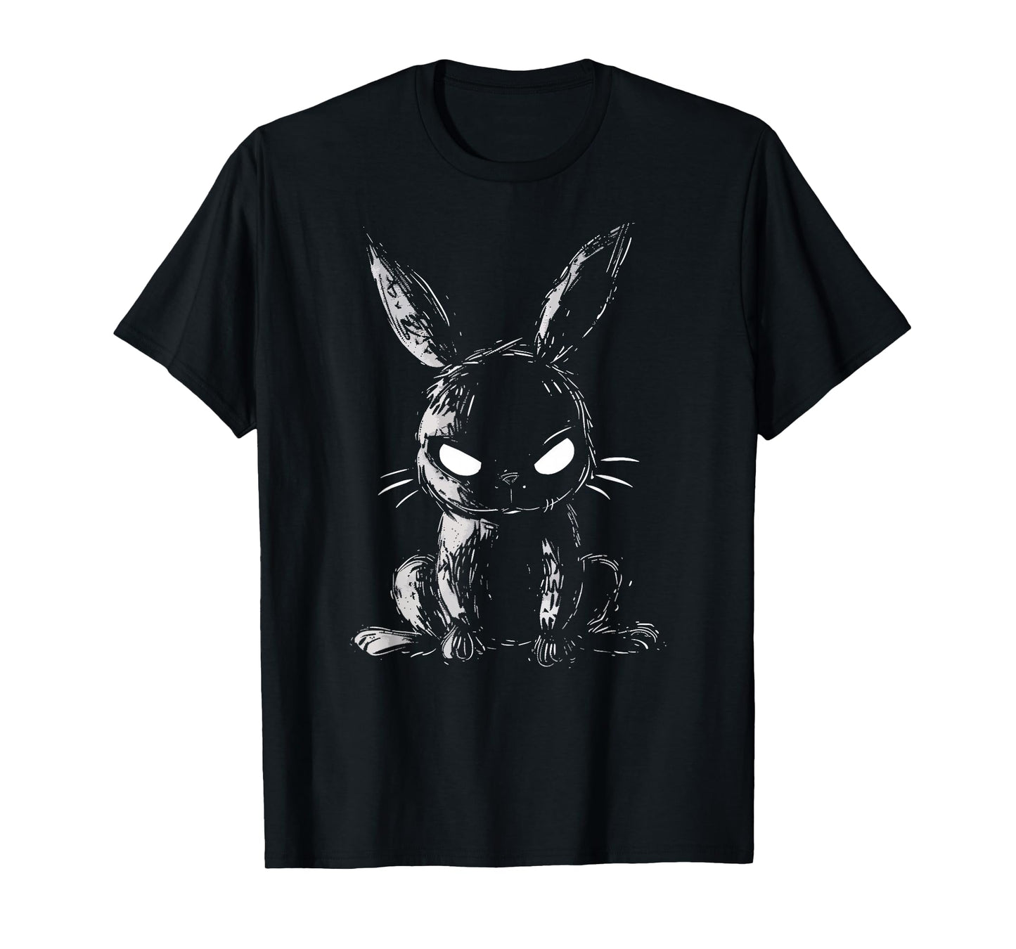 Evil Bunny Angry Rabbit Alt Goth Grunge Horror Creepy Cute T-Shirt