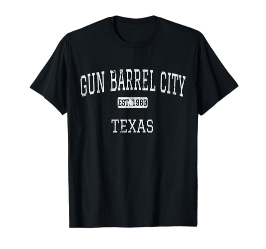 Gun Barrel City Texas TX Vintage T-Shirt